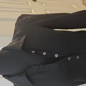 Veronica Beard Black Button-Up Top